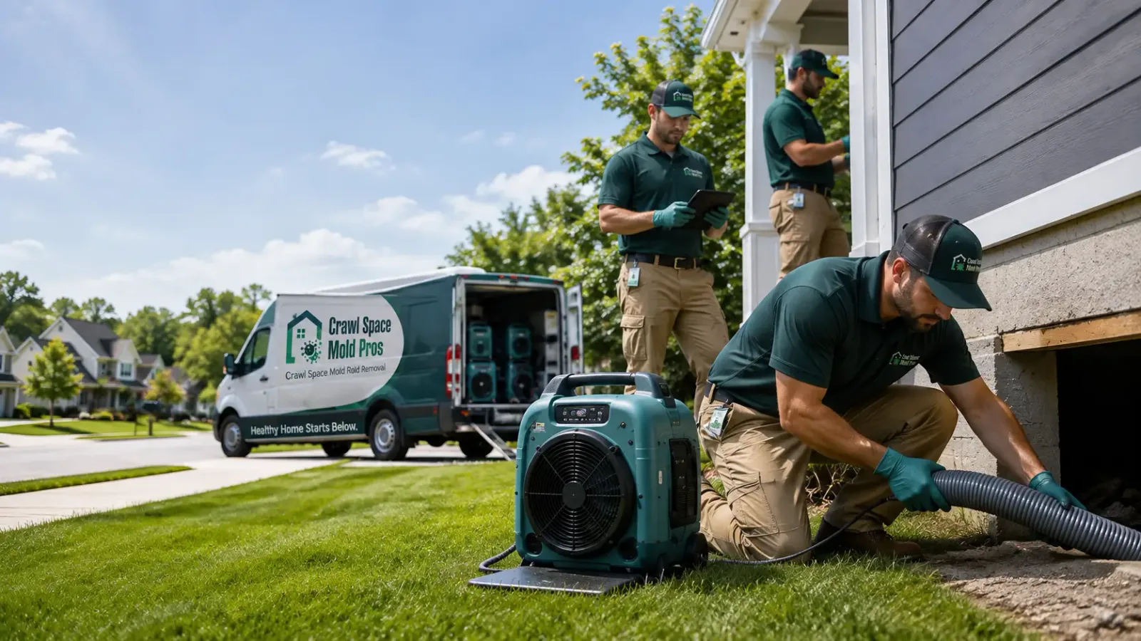 Crawl Space Mold Removal in Russellville, IN